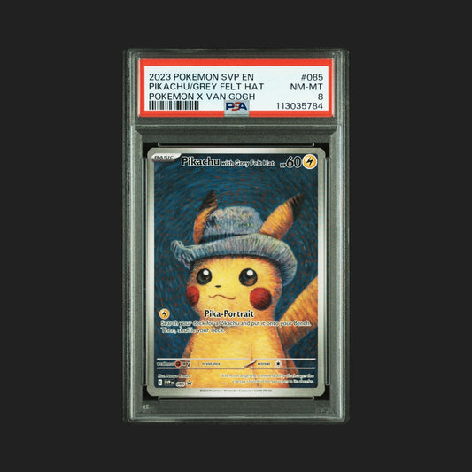 【PSA8】Pikachu with Grey Felt Hat